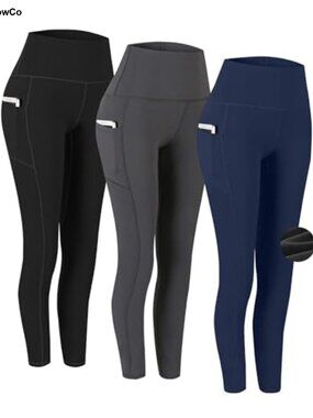 Fengbay High Waist Yoga Pants with Pockets Workout Leggings